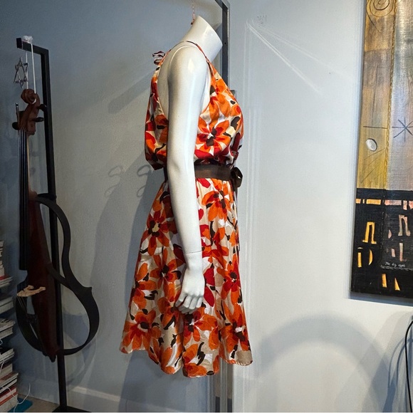 Mirabelli Halter Style Fit & Flare Floral Summer Dress - Picture 2 of 11